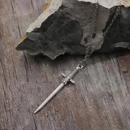 Retro Sword Pendant Necklace