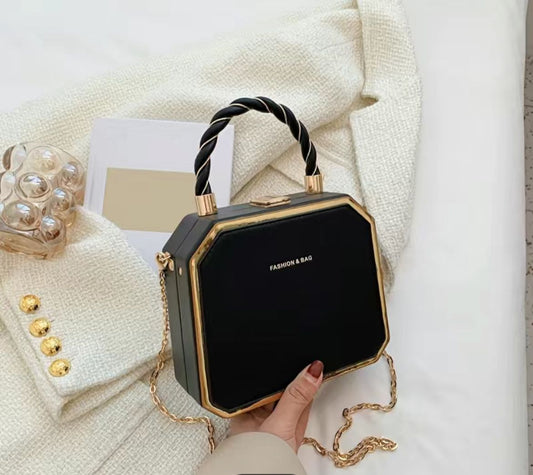 Mini Box Bag, Elegant Hand Square Purse
