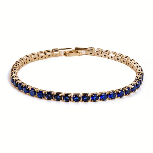 Shiny Bracelet For Men with Blue stones